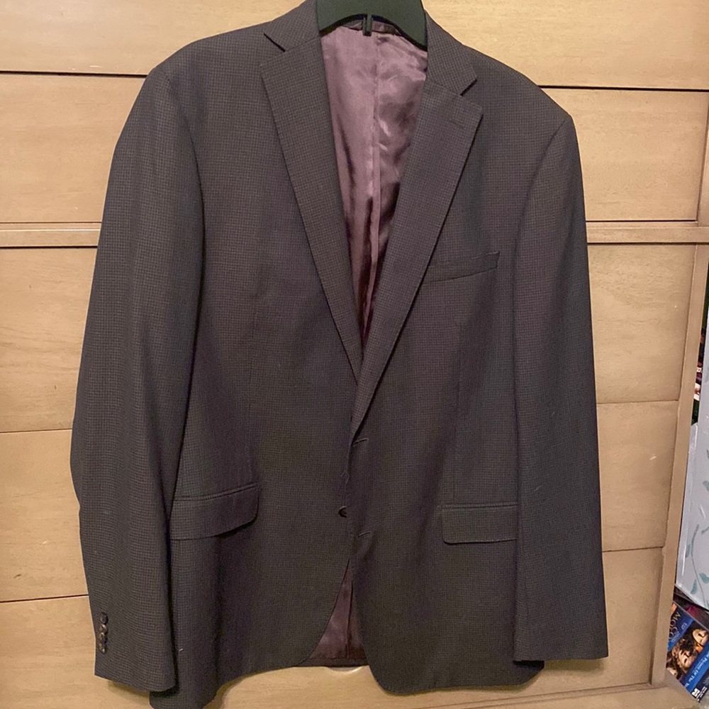 Elie tahari brown 100% wool sport coat. 43L